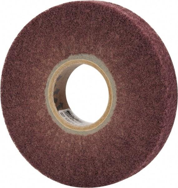 Norton - 6" Diam 220 Grit Aluminum Oxide Unmounted Flap Wheel - 2" Hole, 1" Wide, Density 5, Nonwoven, Grade Fine, 3,000 Max RPM - Caliber Tooling