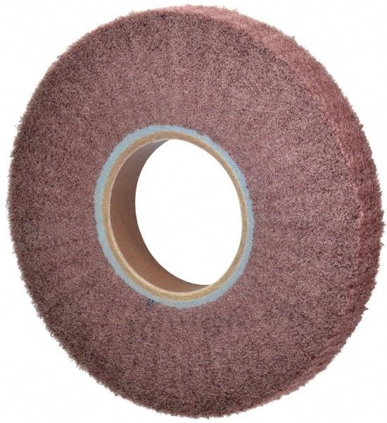 Norton - 8" Diam 220 Grit Aluminum Oxide Unmounted Flap Wheel - 3" Hole, 2" Wide, Density 5, Nonwoven, Grade Fine, 2,500 Max RPM - Caliber Tooling