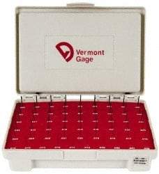 Vermont Gage - 55 Piece, 0.006-0.06 Inch Diameter Plug and Pin Gage Set - Plus 0.0002 Inch Tolerance, Class ZZ - Caliber Tooling