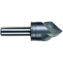 M.A. Ford - 5/8" Head Diam, 1/4" Shank Diam, 3 Flute 120° High Speed Steel Countersink - Caliber Tooling