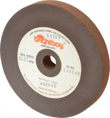 Cratex - 4" Diam x 1/2" Hole x 1/2" Thick, 46 Grit Surface Grinding Wheel - Coarse Grade - Caliber Tooling