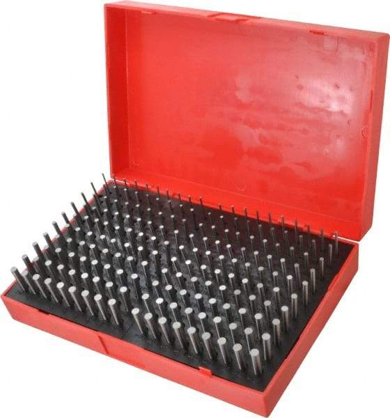 Value Collection - 190 Piece, 0.0615-0.2505 Inch Diameter Plug and Pin Gage Set - Plus 0.0002 Inch Tolerance, Class ZZ - Caliber Tooling