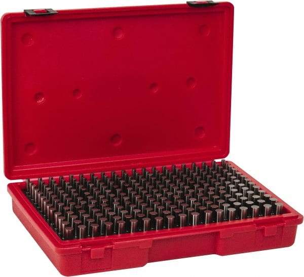 Value Collection - 250 Piece, 0.2515-0.5005 Inch Diameter Plug and Pin Gage Set - Plus 0.0002 Inch Tolerance, Class ZZ - Caliber Tooling