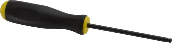 Bondhus - 3/16" Hex Ball End Driver - 3.8" Blade Length, Ergonomic Molded Cushion Grip Handle, 204mm OAL - Caliber Tooling