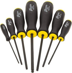 Bondhus - 7 Piece, 5/64 to 3/16" Ball End Hex Driver Set - Comes in Vinyl Pouch - Caliber Tooling