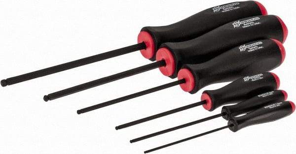 Bondhus - 6 Piece, 1.5 to 5mm Ball End Hex Driver Set - Comes in Vinyl Pouch - Caliber Tooling