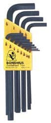 Bondhus - 12 Piece L-Key Hex Key Set - Caliber Tooling