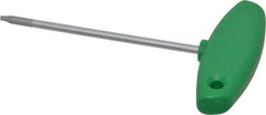 Wiha - T9 Standard Torx Key - Flag-Style, 3.94" Length Under Head, 100mm OAL - Caliber Tooling