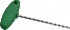 Wiha - T10 Standard Torx Key - Flag-Style, 3.94" Length Under Head, 100mm OAL - Caliber Tooling