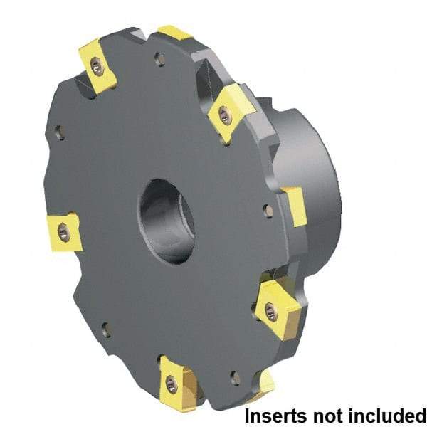 Kennametal - Shell Mount Connection, 16mm Depth of Cut, 80mm Cutter Diam, Indexable Slotting Cutter - Caliber Tooling