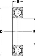 SKF - Radial Ball Bearings; Type: 4 Point Angular Contact Ball Bearing ; Style: Open ; Bore Diameter (mm): 130.00 ; Outside Diameter (mm): 230.00 ; Width (mm): 40.00 ; Flange Type: Without Flange - Exact Industrial Supply