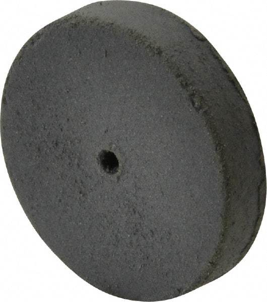 Cratex - 1" Diam x 1/16" Hole x 3/16" Thick, Surface Grinding Wheel - Silicon Carbide, Extra Fine Grade, 25,000 Max RPM, Rubber Bond, No Recess - Caliber Tooling