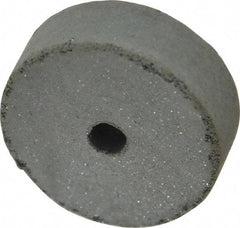 Cratex - 1-1/2" Diam x 1/4" Hole x 1/2" Thick, Surface Grinding Wheel - Silicon Carbide, Coarse Grade, 15,000 Max RPM, Rubber Bond, No Recess - Caliber Tooling