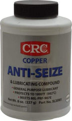 CRC - 8 oz Bottle General Purpose Anti-Seize Lubricant - Copper, -95 to 1,800°F, Bronze, Water Resistant - Caliber Tooling