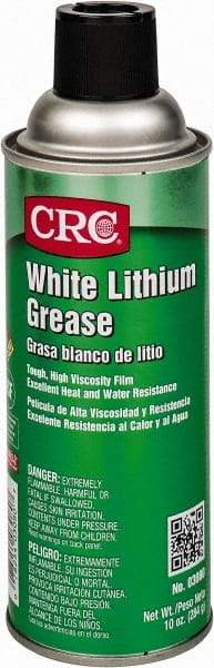 CRC - 16 oz Aerosol Lithium General Purpose Grease - Off White, 300°F Max Temp, NLGIG 2, - Caliber Tooling