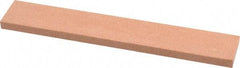 Made in USA - 120 Grit Aluminum Oxide Rectangular Polishing Stone - Fine Grade, 1" Wide x 6" Long x 1/4" Thick - Caliber Tooling