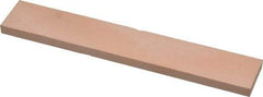 Made in USA - 400 Grit Aluminum Oxide Rectangular Polishing Stone - Super Fine Grade, 1" Wide x 6" Long x 1/4" Thick - Caliber Tooling