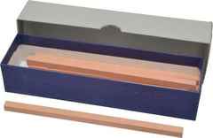 Value Collection - 180 Grit Aluminum Oxide Square Polishing Stone - Very Fine Grade, 1/4" Wide x 6" Long x 1/4" Thick - Caliber Tooling