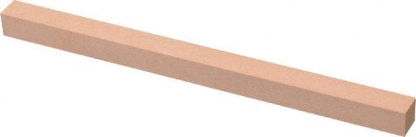 Made in USA - 400 Grit Aluminum Oxide Square Polishing Stone - Super Fine Grade, 3/8" Wide x 6" Long x 3/8" Thick - Caliber Tooling