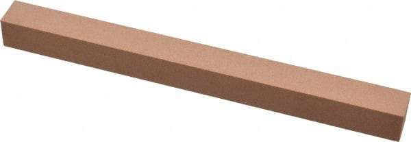 Made in USA - 320 Grit Aluminum Oxide Square Polishing Stone - Extra Fine Grade, 1/2" Wide x 6" Long x 1/2" Thick - Caliber Tooling