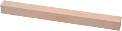 Made in USA - 600 Grit Aluminum Oxide Square Polishing Stone - Super Fine Grade, 1/2" Wide x 6" Long x 1/2" Thick - Caliber Tooling