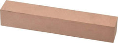 Made in USA - 320 Grit Aluminum Oxide Square Polishing Stone - Extra Fine Grade, 1" Wide x 6" Long x 1" Thick - Caliber Tooling