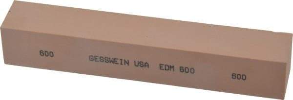 Made in USA - 600 Grit Aluminum Oxide Square Polishing Stone - Super Fine Grade, 1" Wide x 6" Long x 1" Thick - Caliber Tooling