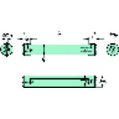 CXS-A20-04-06 Cylindrical Shank With Flat To CoroTurn® XS Double-Ended Adaptor - Caliber Tooling