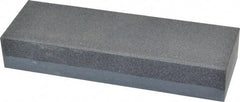 Made in USA - 6" Long x 2" Wide x 1" Thick, Silicon Carbide Sharpening Stone - Rectangle, Coarse, Fine Grade - Caliber Tooling