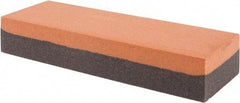 Made in USA - 6" Long x 2" Wide x 1" Thick, Aluminum Oxide Sharpening Stone - Rectangle, Coarse, Fine Grade - Caliber Tooling