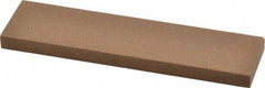 Made in USA - 4" Long x 1" Wide x 1/4" Thick, Aluminum Oxide Sharpening Stone - Rectangle, Medium Grade - Caliber Tooling