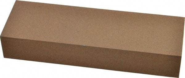 Made in USA - 6" Long x 2" Wide x 1" Thick, Aluminum Oxide Sharpening Stone - Rectangle, Medium Grade - Caliber Tooling