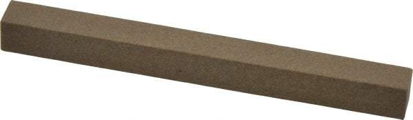 Made in USA - 4" Long x 3/8" Wide x 3/8" Thick, Aluminum Oxide Sharpening Stone - Square, Medium Grade - Caliber Tooling