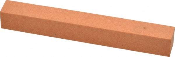 Made in USA - 4" Long x 1/2" Wide x 1/2" Thick, Aluminum Oxide Sharpening Stone - Square, Fine Grade - Caliber Tooling