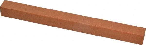 Made in USA - 6" Long x 1/2" Wide x 1/2" Thick, Aluminum Oxide Sharpening Stone - Square, Fine Grade - Caliber Tooling