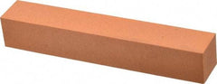 Made in USA - 6" Long x 1" Wide x 1" Thick, Aluminum Oxide Sharpening Stone - Square, Fine Grade - Caliber Tooling