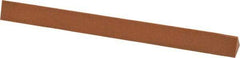 Made in USA - 6" Long x 1/2" Wide x 1/2" Thick, Aluminum Oxide Sharpening Stone - Triangle, Fine Grade - Caliber Tooling