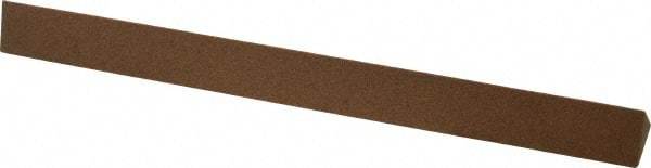 Made in USA - 6" Long x 1/2" Wide x 1/2" Thick, Aluminum Oxide Sharpening Stone - Triangle, Medium Grade - Caliber Tooling