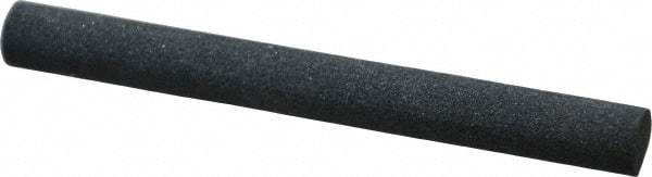 Made in USA - 4" Long x 3/8" Diam x 3/8" Thick, Silicon Carbide Sharpening Stone - Round, Medium Grade - Caliber Tooling