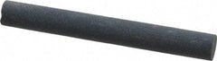 Made in USA - 4" Long x 1/2" Diam x 1/2" Thick, Silicon Carbide Sharpening Stone - Round, Fine Grade - Caliber Tooling