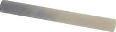 Made in USA - 3" Long x 3/8" Diam x 3/8" Thick, Novaculite Sharpening Stone - Round, Ultra Fine Grade - Caliber Tooling