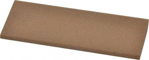 Made in USA - 4-1/2" Long x 1-3/4" Diam x 1/2" Thick, Aluminum Oxide Sharpening Stone - Round, Medium Grade - Caliber Tooling