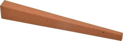 Made in USA - 1/2" Wide x 4" OAL, Aluminum Oxide Sharpening Stone - Flat Tapered, Fine Grade, 320 Grit - Caliber Tooling