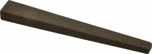 Made in USA - 1/2" Wide x 4" OAL, Aluminum Oxide Sharpening Stone - Flat Tapered, Coarse Grade, 120 Grit - Caliber Tooling