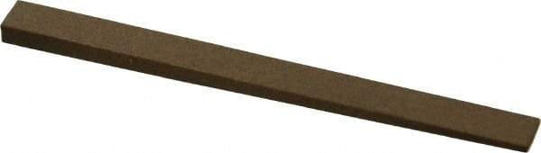 Made in USA - 5/16" Wide x 4" OAL, Aluminum Oxide Sharpening Stone - Flat Tapered, Medium Grade, 220 Grit - Caliber Tooling