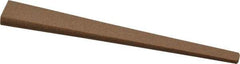 Made in USA - 1/2" Wide x 4" OAL, Aluminum Oxide Sharpening Stone - Oval Tapered, Medium Grade, 220 Grit - Caliber Tooling