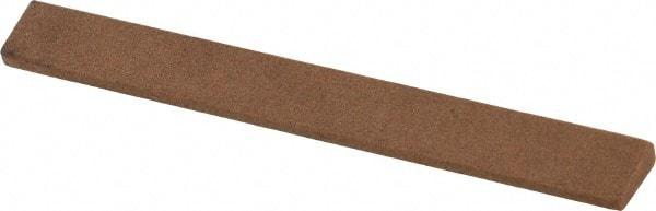 Made in USA - 7/16" Wide x 4" OAL, Aluminum Oxide Sharpening Stone - Oval Tapered, Medium Grade, 220 Grit - Caliber Tooling