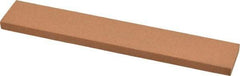 Norton - 180 Grit Aluminum Oxide Rectangular Roughing Stone - Very Fine Grade, 1" Wide x 6" Long x 1/4" Thick - Caliber Tooling