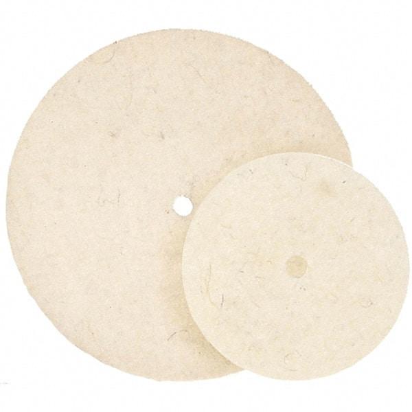 WALTER Surface Technologies - 7" Diam, Unmounted Buffing Wheel - Hook & Loop Felt Disc, High Density Density - Caliber Tooling