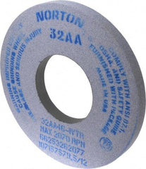 Norton - 12" Diam x 5" Hole x 1" Thick, I Hardness, 46 Grit Surface Grinding Wheel - Aluminum Oxide, Type 1, Coarse Grade, 2,070 Max RPM, Vitrified Bond, No Recess - Caliber Tooling